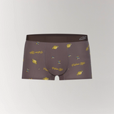 CottoSilk Galaxy Cotton Trunk in Brown with space-themed prints.
