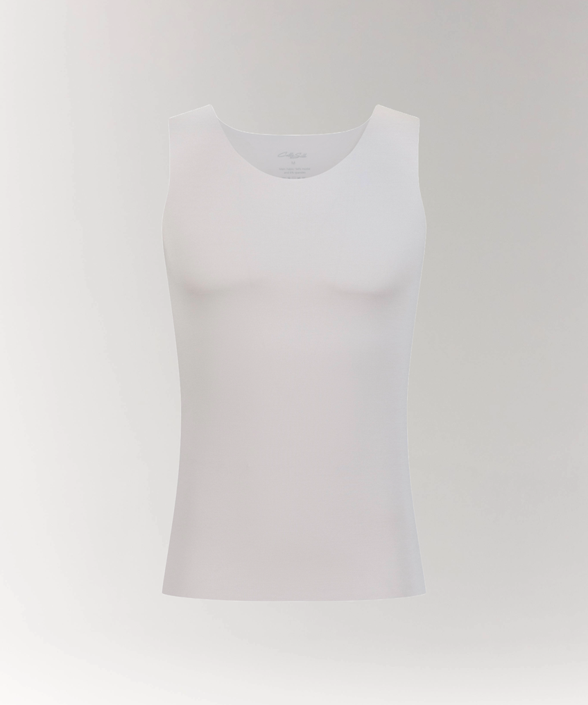 Luxury Soft Modal Undershirt with V-neck in Grey.