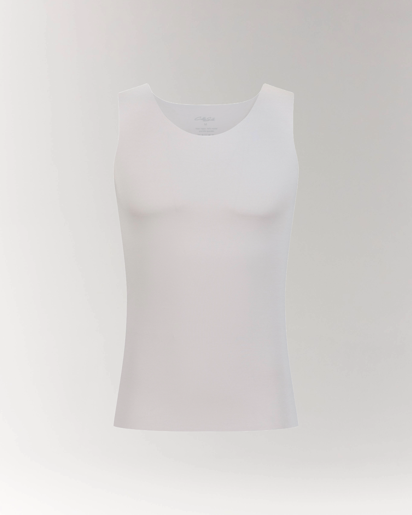 Luxury Soft Modal Undershirt with V-neck in Grey.