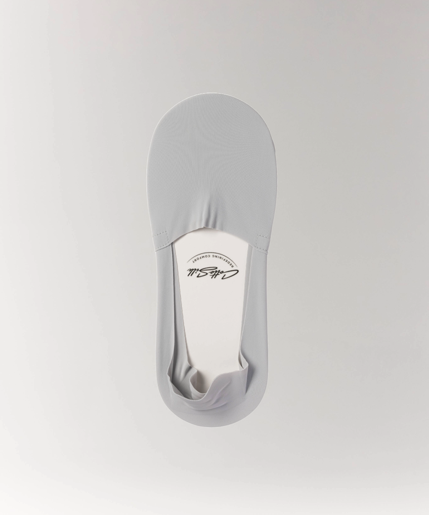 No Trace Ice Sock Light Grey