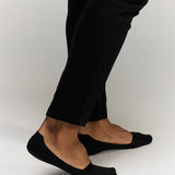 Back Photo of model wearing no trace ice socks in black