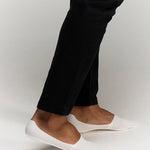 side photo of No Trace Ice Sock White
