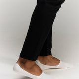 side photo of No Trace Ice Sock White