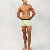 Front photo for a Model wearing Luxury Soft Modal Trunk in green.