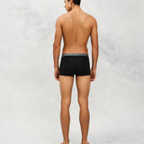 Back photo for a Model wearing Ice Tech Trunk in black.