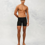 Front photo for a Model wearing Airtech Ice Boxer Brief in black.