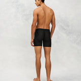 Back photo for a Model wearing Airtech Ice Boxer Brief in black.