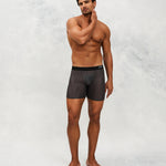 Front photo for a Model wearing Airtech Ice Boxer Brief in grey.