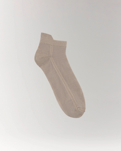 Cottosilk air cotton ankle socks in Beige
