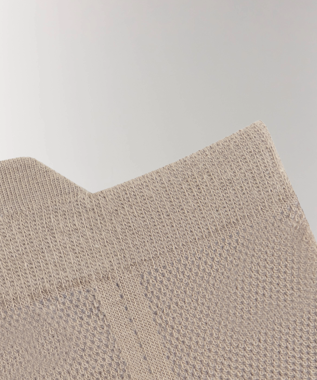 Detailed photo of cotton air ankle socks in Beige