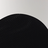 Zoomed picture of cottosilk airtech invisible ice socks in Black