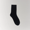 Cottosilk Cotton Crew Socks - Black