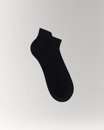 Cottosilk air cotton ankle socks in black