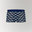 Grid Modal Trunk with geometric pattern in Blue.