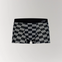 Grid Modal Trunk with geometric pattern in Black.