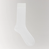 Mulberry Silk Regular Socks - White