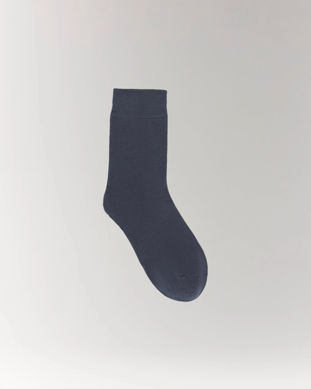 Cottosilk Cotton Crew Socks - Blue
