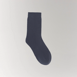 Cottosilk Cotton Crew Socks - Blue