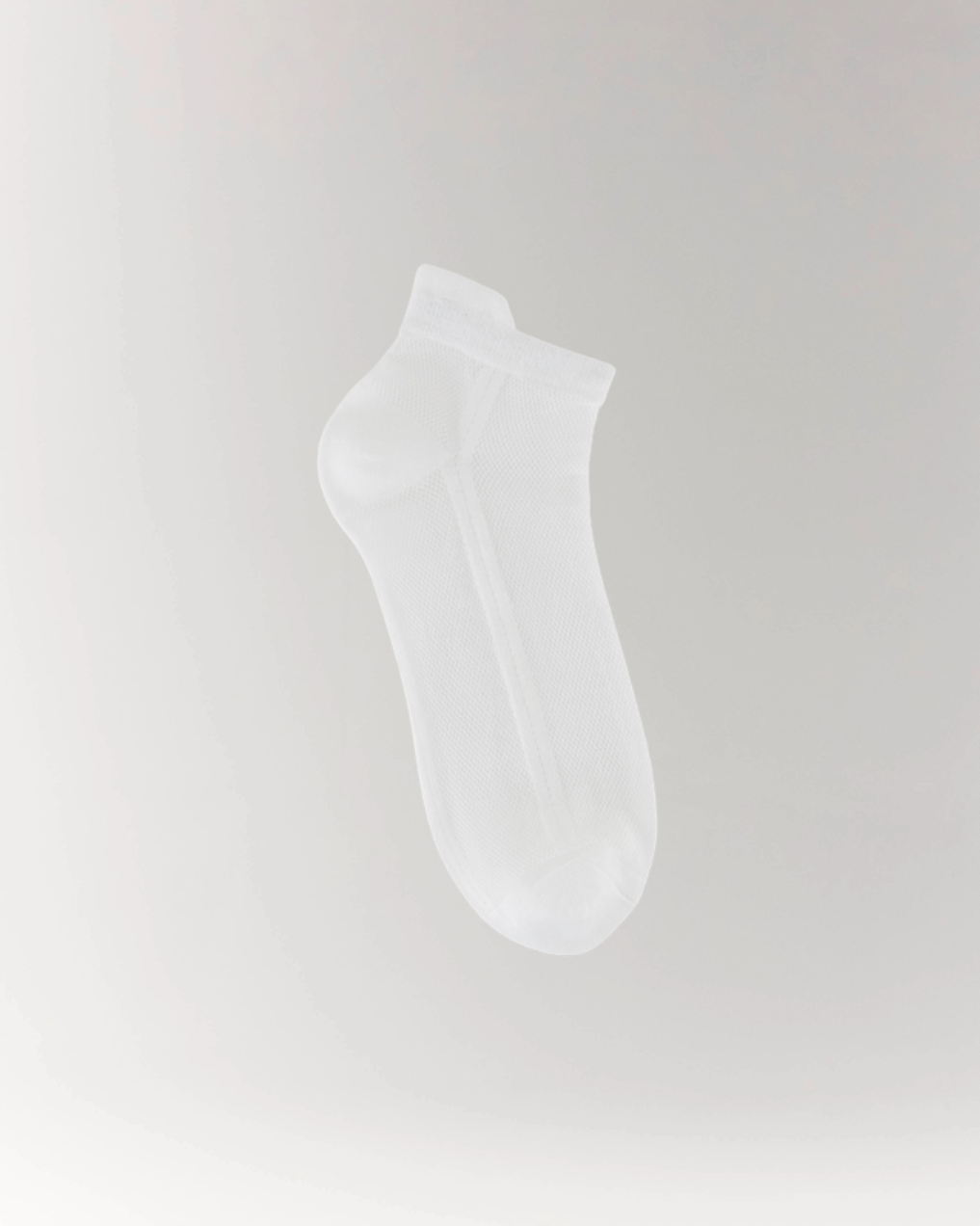 Cottosilk air cotton ankle socks in white