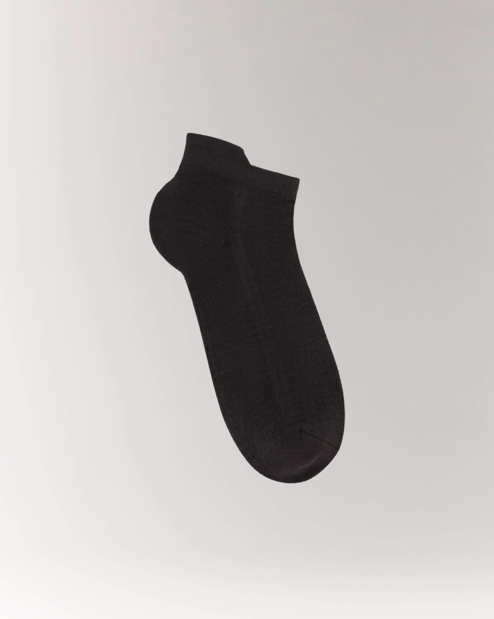 Cottosilk air cotton ankle socks in Dark grey