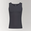 Luxury Soft Modal Undershirt with V-neck in Dark Grey.