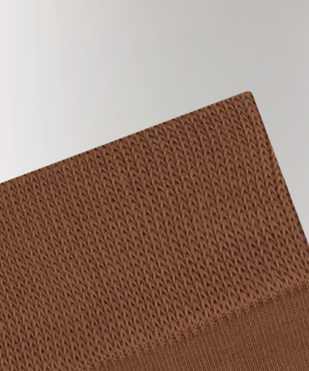 Detailed picture of Cottosilk Cotton Crew Socks - Brown