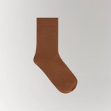 Cottosilk Cotton Crew Socks - Orange