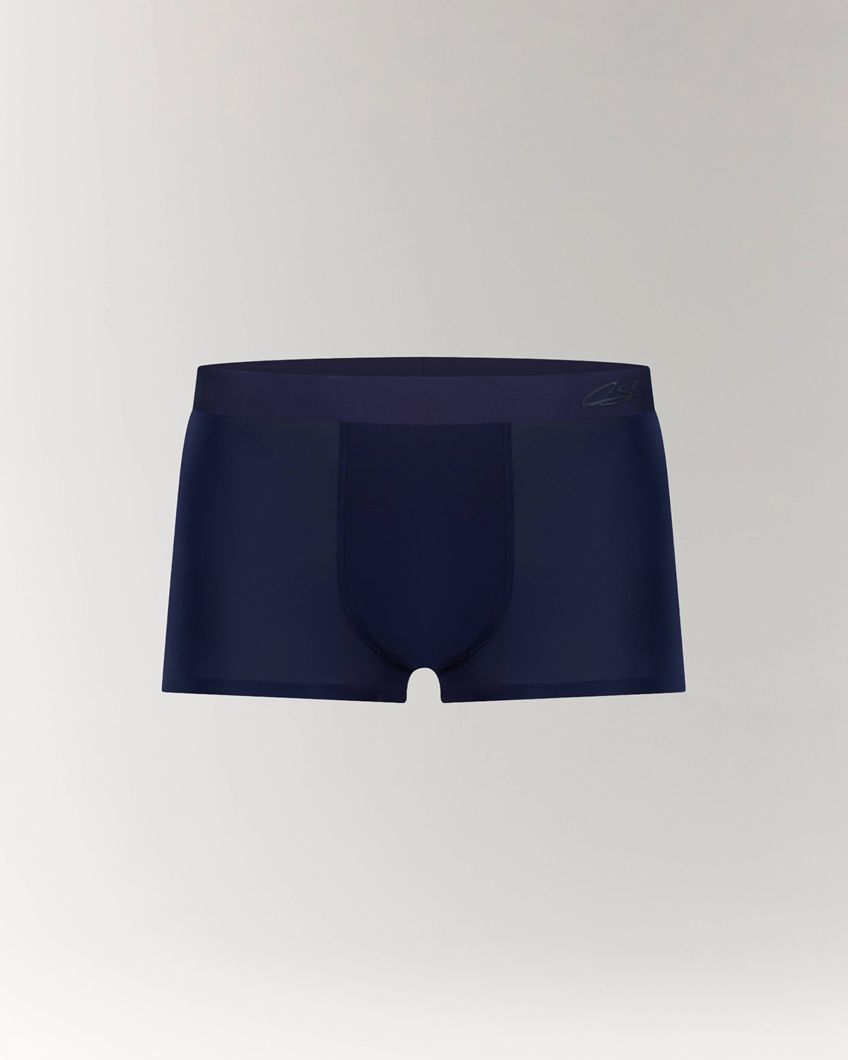 Ultra Light Ice Trunk in Dark Blue– Lightweight cooling underwear with breathable mesh fabric, crafted by premium brand CottoSilk