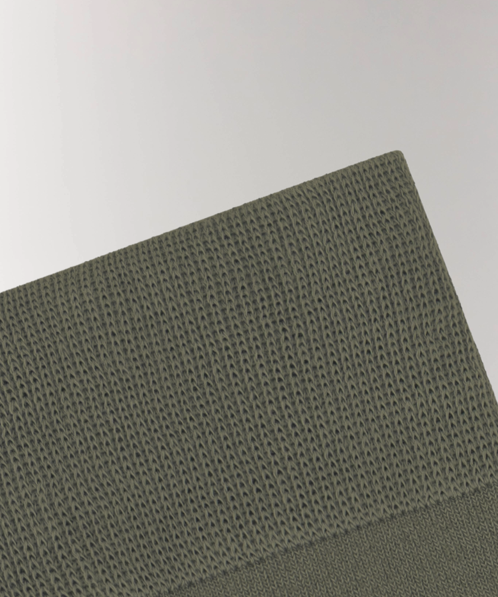 Detailed picture of Cottosilk Cotton Crew Socks - Green