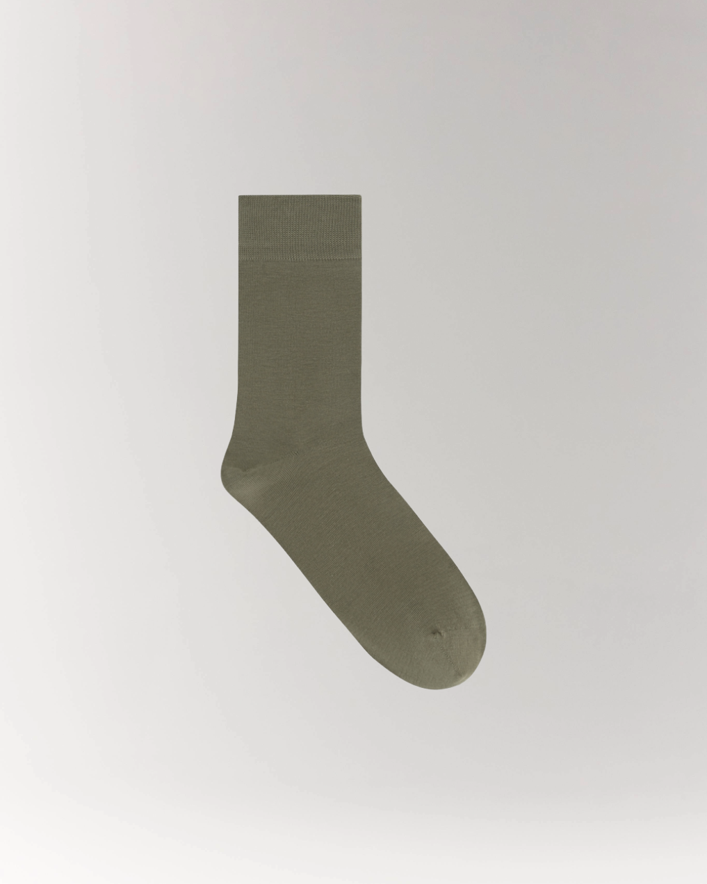 Cottosilk Cotton Crew Socks - Green