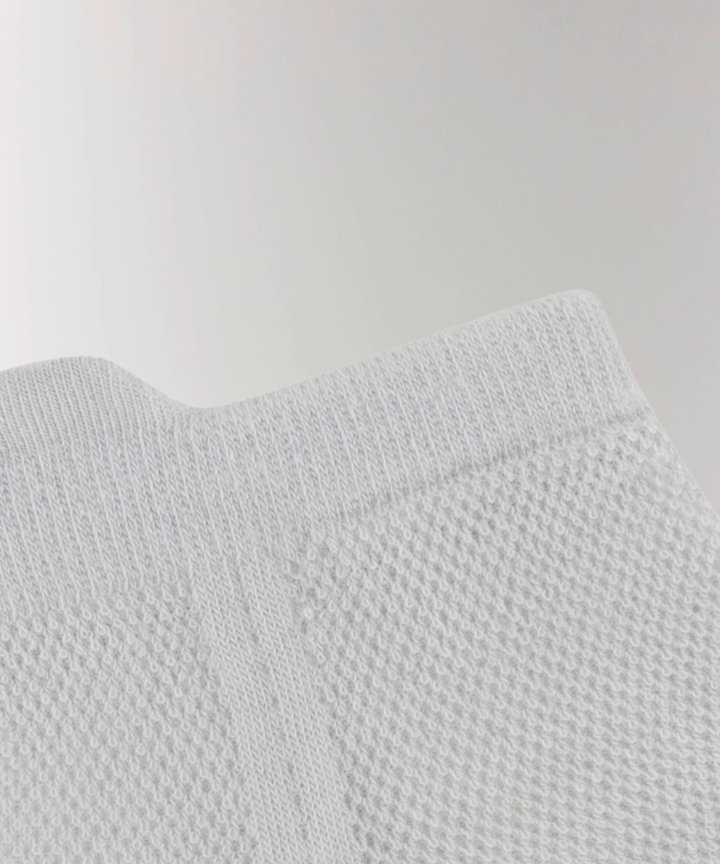 Detailed photo of cotton air ankle socks in light grey