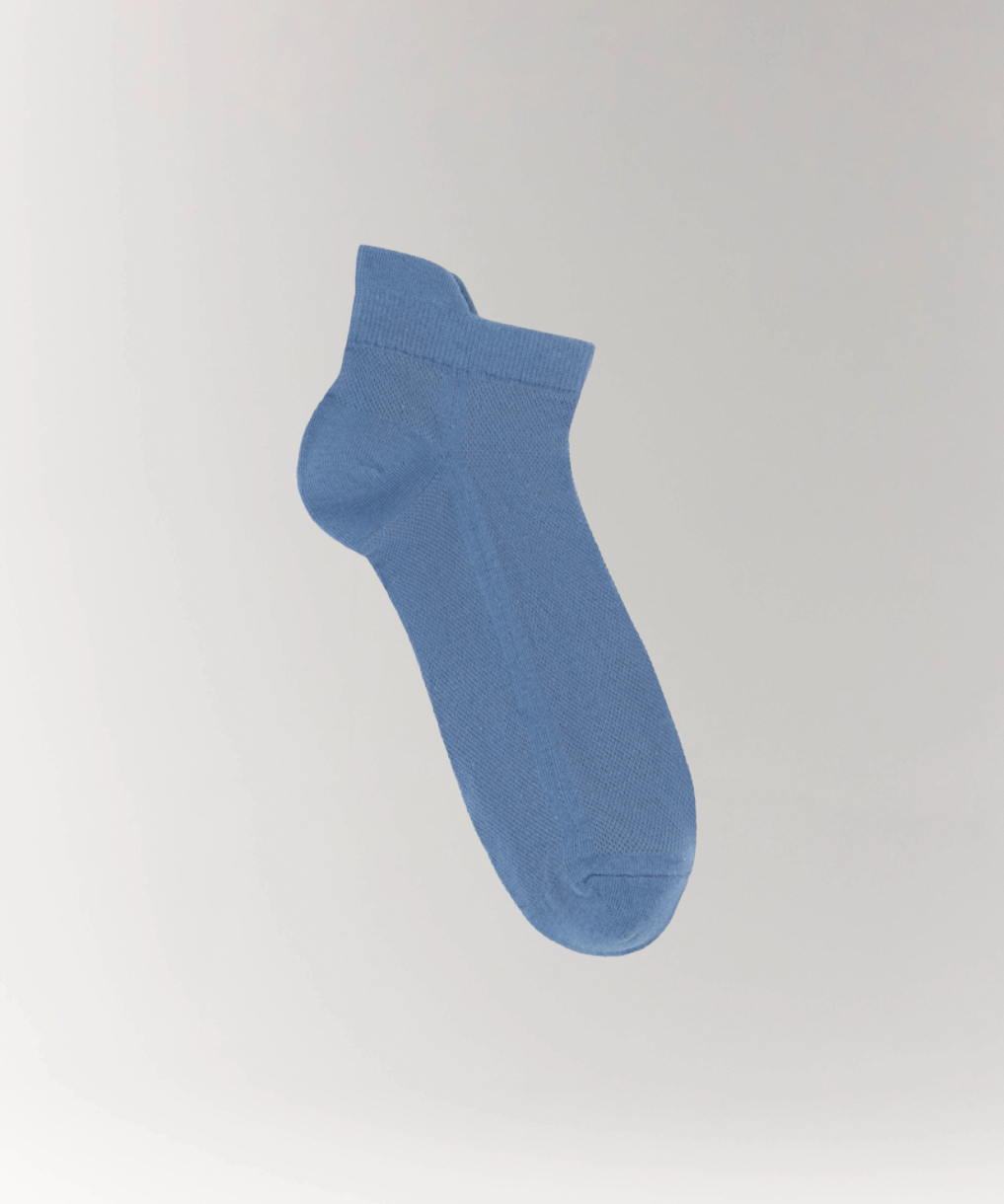 Cottosilk Air Cotton Ankle socks in Blue