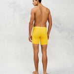 Long Boxer Brief in Yellow – CottoSilk premium men’s underwear with extended leg design, made from breathable cotton blend for all-day support and comfort.