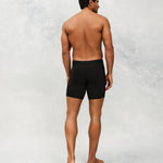 Long Boxer Brief in Black – CottoSilk premium men’s underwear with extended leg design, made from breathable cotton blend for all-day support and comfort.