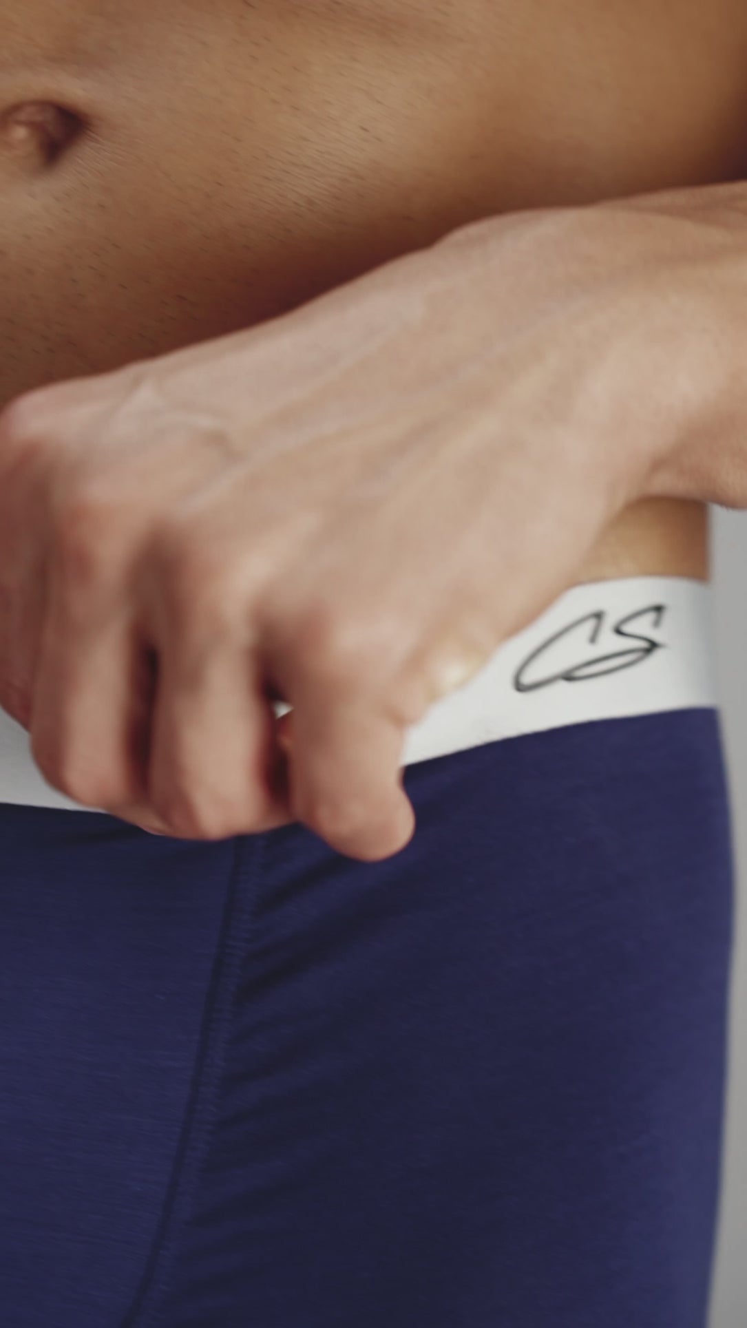 Model wearing the Ice Tech Trunk, showcasing its design and details.